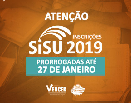 Urgente!!!  O MEC prorrogou a inscrições do Sisu!