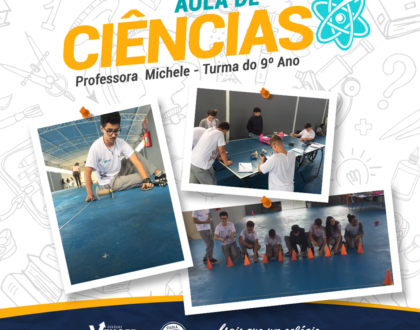 Uma aula bastante dinâmica e divertida com a professora Michele Lasmar.