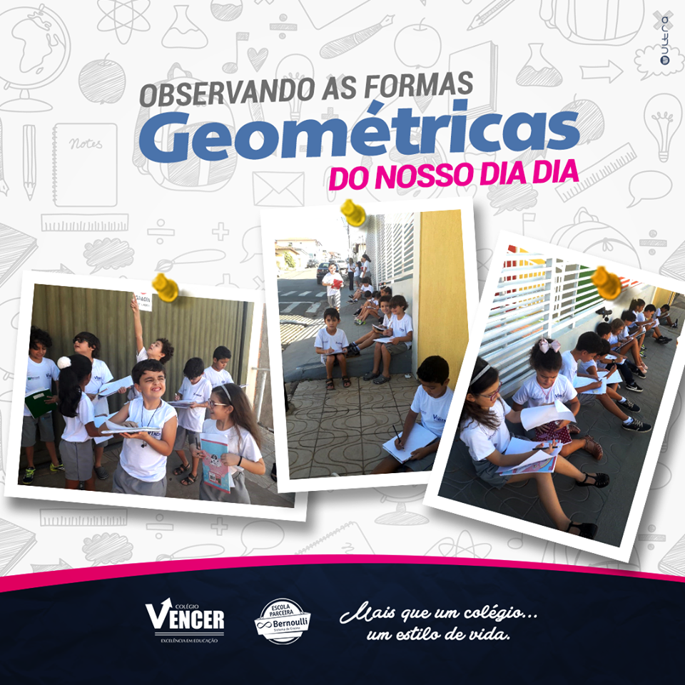 Uma aula muito legal sobre as formas geométricas em nosso dia a dia!