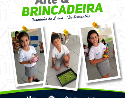 A Turminha do 2º ano curtiu a valer na aula de arte com a Tia Samantha!